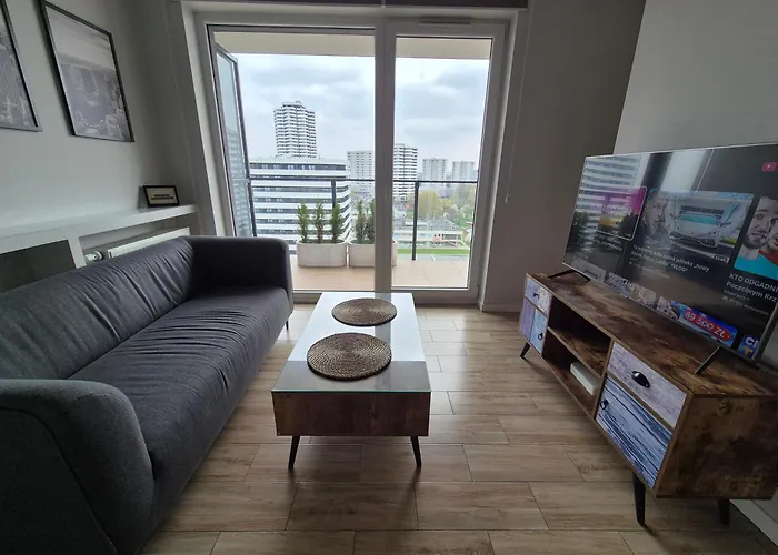 Apartament Wsrod 1000Cy Swiatel - Z Parkingiem W Hali Garazowej- Duzy Balkon Z Lezakami - Piekny Widok Noca Na Panorame Tysiaclecia